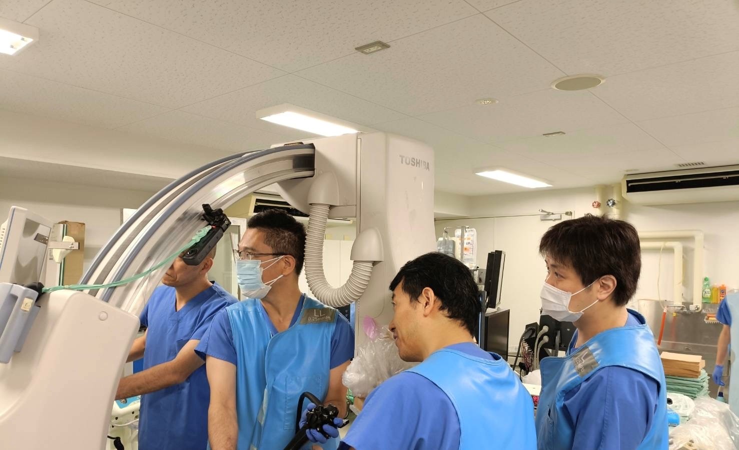 東北大学医学部で内視鏡デバイスの実験に参加しました